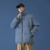 2022 Nouvelle veste rembourrée coréenne Loisirs pour hommes Épaissie Jeunes étudiants Costume de pain Beau col montant Couleur pure Manteau chaud d'hiver C4gs #