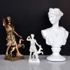 Sculptures Déesse de chasse à la lune Artemis sculpture européenne rétro bar décor accessoires photo déesse grecque antique statue en résine cadeaux de décoration pour la maison