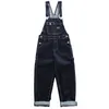 Amekaji Vintage Jeans Männer Herbst Winter Neue Multi-Pocket Plain Gestreifte Overalls Gerade Denim Jeans Retro Casual Lg Hosen 78NF #