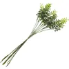 Decorative Flowers 10 Pcs Vases Home Decor Simulated Green Plant Decoration Artificial Greenery Stems Decors Picks Wedding Centerpiece