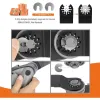 Zaagbladen 24 st universal Oscillating Multi Tool Saw Blade High Carbon Steel Quick Release Keuhz för Renovator Power Tool