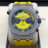 Hot AP Wrist Watch Mens Watch Royal Oak Offshore Series 42mm Double Eyed Timing Color Plate Automatisk mekanisk Casual Fashion Luxury Watch