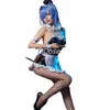 Anime Ram Rem Costume Cosplay Bunny Suit Orecchie Re: zero Blu Rosa Parrucca Halen Party Carnevale Maid Dr Sexy Bunny Girl Uniformi t4tp #