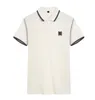 Brand Stone Jacket Polos Island Summer Classic Solid Merceried Cotton Polo Shirt Męska T-shirt z krótkim rękawem to lądowy wszechstronny top jkk1