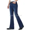 free Ship New Men's Autumn and Winter Boot Cut Jeans Male High Waist Casual Busin Denim Pants flares Thick Trousers 26-38 z2SS#