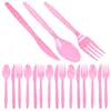 Disposable Flatware 3 Sets Venue Setting Props Tableware Baby Plastic Cutlery Silverware
