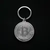 Gold/Silver Plated Bitcoin Collectible Copy Coin Pirate Treasure Coins Props Toys for Halloween Party Cosplay Non-Currency