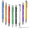 10pcs metalowy ballpoint Pen Press Student Nagroda Kreatywna biuro Prezent urodzinowy Wszystkie aluminiowe podpisywanie prętów 1,0 mm