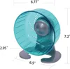 Zoupgmrhs hamster träningshjul, tyst spinnhamster som kör hjul, diameter 6,7 tum, grön