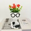 Vases Modern Design Plant Pot Human-shaped Succulent Flower Artificial Set For Home Office Decor Cute Desk Decoration