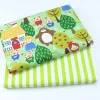 Kumaş 2 adet tek boynuzlu at, ayı hayvanlar pamuk dimi tekstil kumaş demeti bebek çocuk patchwork kapitone yağ çeyrekleri diy dikiş kumaş