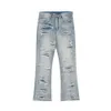 Y2K Jeans Hommes Femmes Hip Hop Rock Pantalon déchiré Rétro Bleu Lâche Jeans Fi Harajuku Taille Haute Pantalon Large Street Wear p9eU #