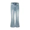 harajuku streetwear wo vintage effen jeans heren y2k rechte baggy flare broek unisex oversized casual denim broek m74y #
