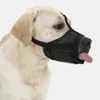 Cão vestuário focinho malha macia para cães grandes médios pequenos ajustável respirável boca capa treinamento preparação