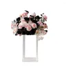 Fiori decorativi policrome rosa sfera showroom layout layout simulazione tavolo da matrimonio fiore decorazione
