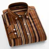 men's Shirt Fi 100%Pure Cott Lg-Sleeve Shirts for Men Slim Fit Casual Plain Shirt Soft Plaid Striped Designer Clothes 00WH#