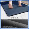 Tapis Tapis de bain en terre de diatomées, super absorbant, en pierre de diatomite, antidérapant, épaisseur 3.5MM, tapis de salle de bain, tapis de sol pour baignoire