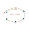 Anklets Lucky Eye Blue Trkiye Evil Eye Eye Beads Ongle Gold Silver Canlele