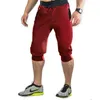 Nouveaux pantalons de sport transfrontaliers Shorts de jogging décontractés pour hommes Pantalons fitn élastiques Pantalons courts M-4XL C2Wa #