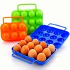 Storage Bottles 2-12 Grids Egg Box Portable Holder Container For Outdoor Camping Picnic Eggs Case Kitchen Organizer Tools