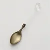 Coffee Scoops 1/2PCS Spoon Transparent Handle 1 Piece Dinnerware Tableware Creative Crystal Mixing Ice Cream Scoop