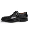 Dress Shoes Weitasi Arrival Crocodile Leather Men Pure Manual Rubber Soles Making Male Business Formal