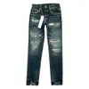 Jeans Paars Designer J Heren J Dames Broek Paars Ksubi J High Street Paars Retro Verf Spot Slim Feet Micro-elastisch J Hip-Hop Ritsgat Plus 414