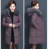 Linxiqin XL-7xl Down Cott Cott Kobiet Średnia długość Kobiety Kobiety Fur Fur Control Płaszcz Abrigos Mujer Invierno Sobretudo feminino u8aj#