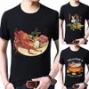 Männer FI Casual 2022 Tops Japan Print T-shirt Casual Schwarz T-stück All-match Persality Weiche Rundhals Männer der Hemd o8uH #