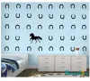 Adesivos ferraduras de cavalo adesivos de parede removíveis decalque de vinil quarto infantil ou berçário decoração de casa adesivo de parede mural d482