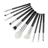 Jessup 10pcs Makeup Brushes Set Tools Beauty Tools Make Up Brush Cosmetic Foundation Powder Détraveur Mélange de fard à paupières Ligne de l'aile 240315