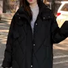 winter Jacket Women Parkas 2023 Korean Fi Down Cott Jacket Lg Sleeve Hooded Parka Casual Zipper Loose Snow Wear Coat o0ah#