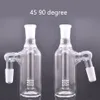 2PCS Glass Ash Catcher Bong 14mm 18mm Hookah Water Ice Catchers ThickPyrex Clear Bubbler Ashcatcher 45 90度ダブリグボン