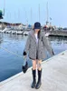 2023 Winter Korte Nieuwe Plaid Down Cott Jas Capuchon Warme Bovenkleding Casual Vrouwelijke Jas Fi Vrouwen Parka U0MJ #