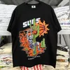 clássico WL camisetas Streetwear Anime Casual Mens Roupas Oversized Imprimir Manga Curta Tops Tees 80Rh #