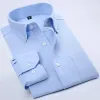 Boa qualidade marca nova cott oxford homem listrado dr camisa sólida homens primavera camisas casuais masculino camisa masculina topo b27e #