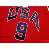 College Basketball draagt zeldzame Jersey Mannen Jeugd Vrouwen Vintage Retro 9 Michael 1984 Usa High School Maat S-5Xl Custom Elke naam of nummer Otfwu