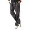 Mannen Broek 2023 Lente/Zomer Nieuwe Linnen Casual Broek Heren Losse Rechte Pijpen Broek Jeugd Casual Broek J240328