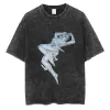 High-end grunge fi show robot dame grafisch t-shirt y2k t podium sexy meisje print t-shirt cott oversized short mouw tees n8xm#