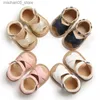 Сандалии Летние сандалии для маленьких мальчиков и девочек Prewalker для новорожденных Детская обувь из искусственной кожи на мягкой подошве First Walker Newborn Mocha Q240328