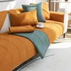 Housses de chaise Couverture de canapé de couleur unie moderne Couverture de canapé nordique quatre saisons Serviette universelle antidérapante pour le salon