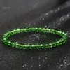 Link Bracelets Glass Bead Bracelet Elastic Force Exquisite Pattern Handmade Stone Fashion Accessories Beaded Elegant Unisex