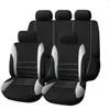 Auto Parts Car Seat Cover Polyester Fabric 2/4/9 Piece Set Four Season Universal Front/Bak Char Seat Cushion