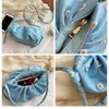 Kordelzug Vento Marea Blumen Umhängetasche für Frauen Leder 2024 Designer Hobos Vintage Schulter Gelb Weibliche Geldbörse Und Handtasche