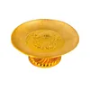 Bowls Altar Fruit Tray Sacrificial Offering Plate Plastic Cupcake Stand Golden Lotus Design