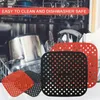 Doppie caldaie Friggitrice ad aria Tappetino in silicone Accessori da cucina Utensili da forno antiaderenti Tappetini per olio Bakeware Piattino alla griglia