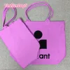 Lotte Japan Korea Mrt Marant Canvas Bag Fashion Shopping Bag Tote Bag Tote Bag 100% Cotton01