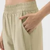 Pantalon actif sirène courbe 2024 printemps été Sports de plein air décontracté ample Tube droit refroidi à l'eau séchage rapide 3/4 femmes