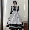 Engelsk stil adel lg hylsa piga outfit carto söt kawaii hushållerska cosplay kostymer stor storlek japan lolita dr e4mm#