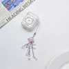 Keychains 1 st trendig lila manetfisktelefonkedjor Girly Sweet Star Tassel Lanyard för flickor Y2K Mobilband